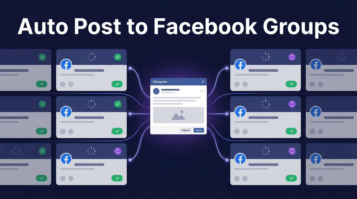 How to auto post to joined Facebook groups organically using PilotPoster