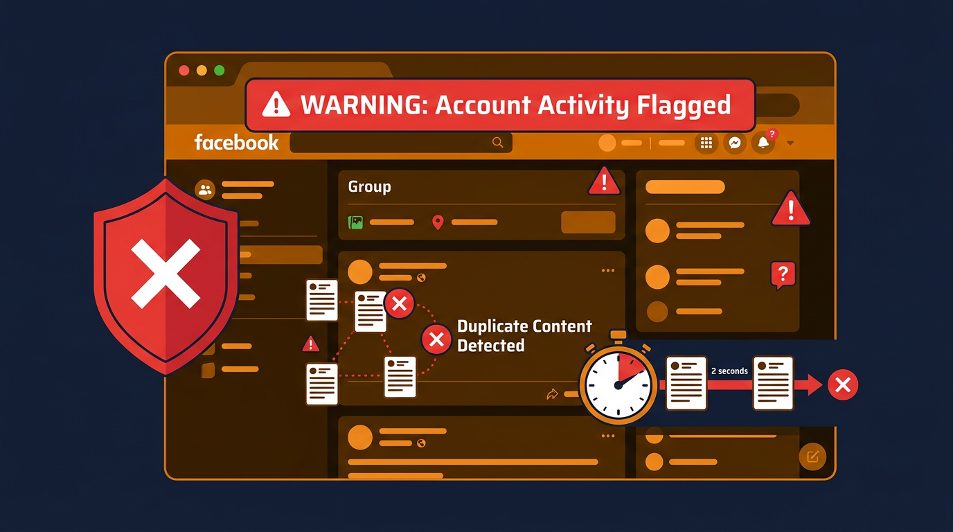 Common mistakes that trigger Facebook group posting restrictions