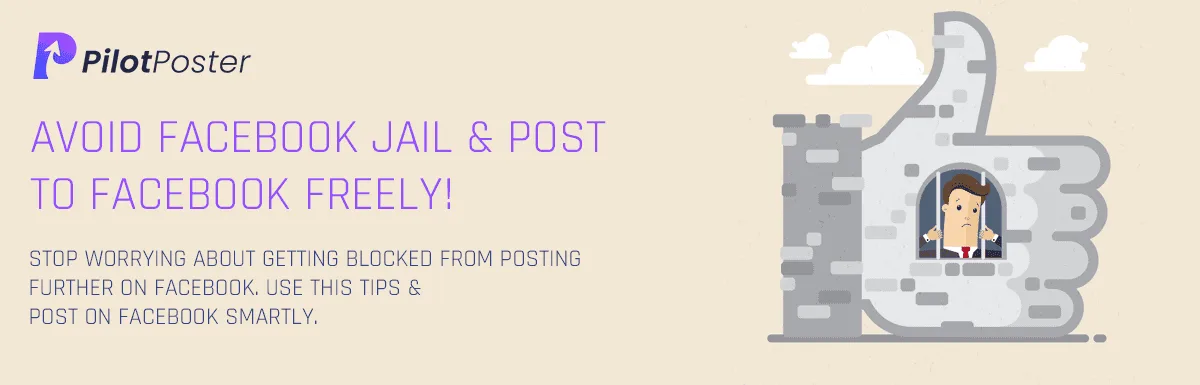 Facebook Jail account restrictions illustration showing the escalation from temporary posting limits to feature restrictions