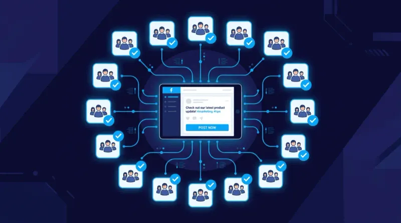 How to post to multiple Facebook groups at once using PilotPoster's Chrome extension for organic browser-based posting