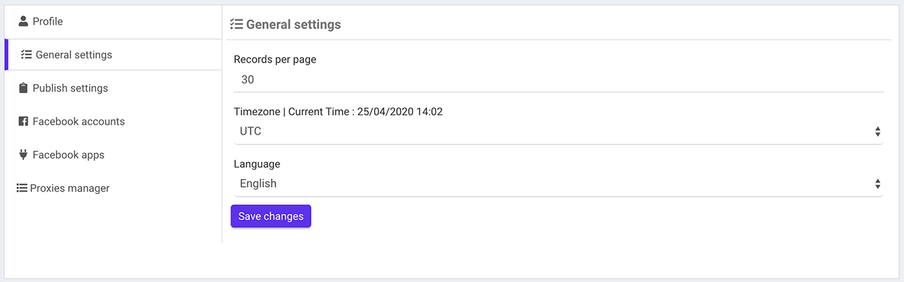 Set Timezone Settings