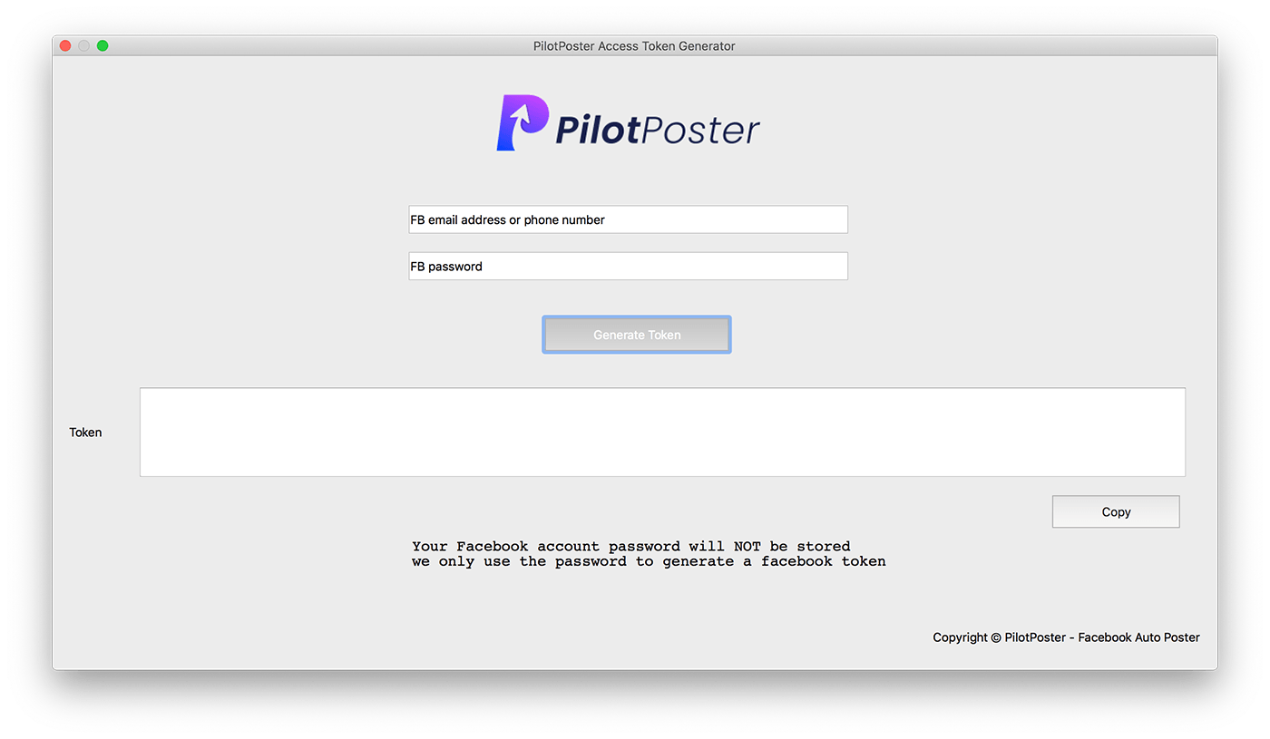 PilotPoster Access Token Generator